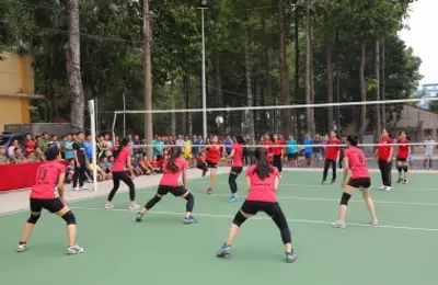 Giao lưu bóng chuyền nữ giữa Trường Đại học Cảnh sát nhân dân và Đại học An ninh nhân dân