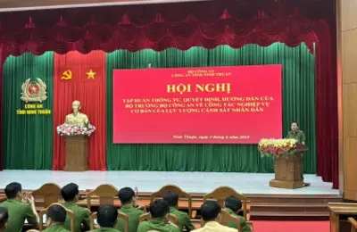 Tập huấn công tác Nghiệp vụ cơ bản tại Công an tỉnh Ninh Thuận