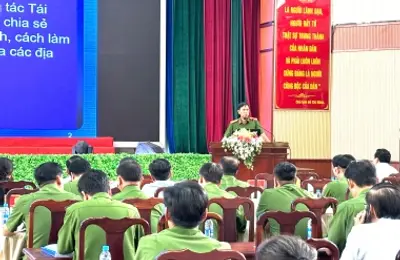 Tăng cường tập huấn nghiệp vụ cho Công an các đơn vị, địa phương